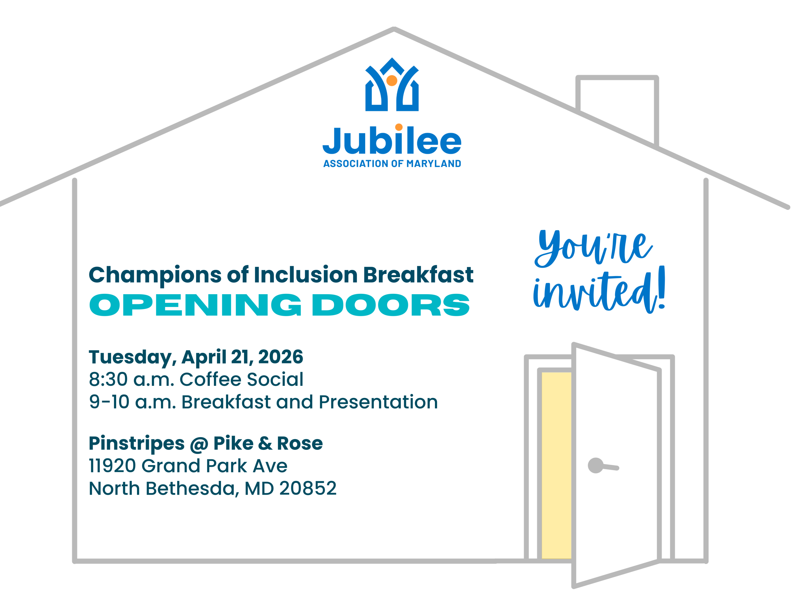 Decorative illustration of an invitation to the event