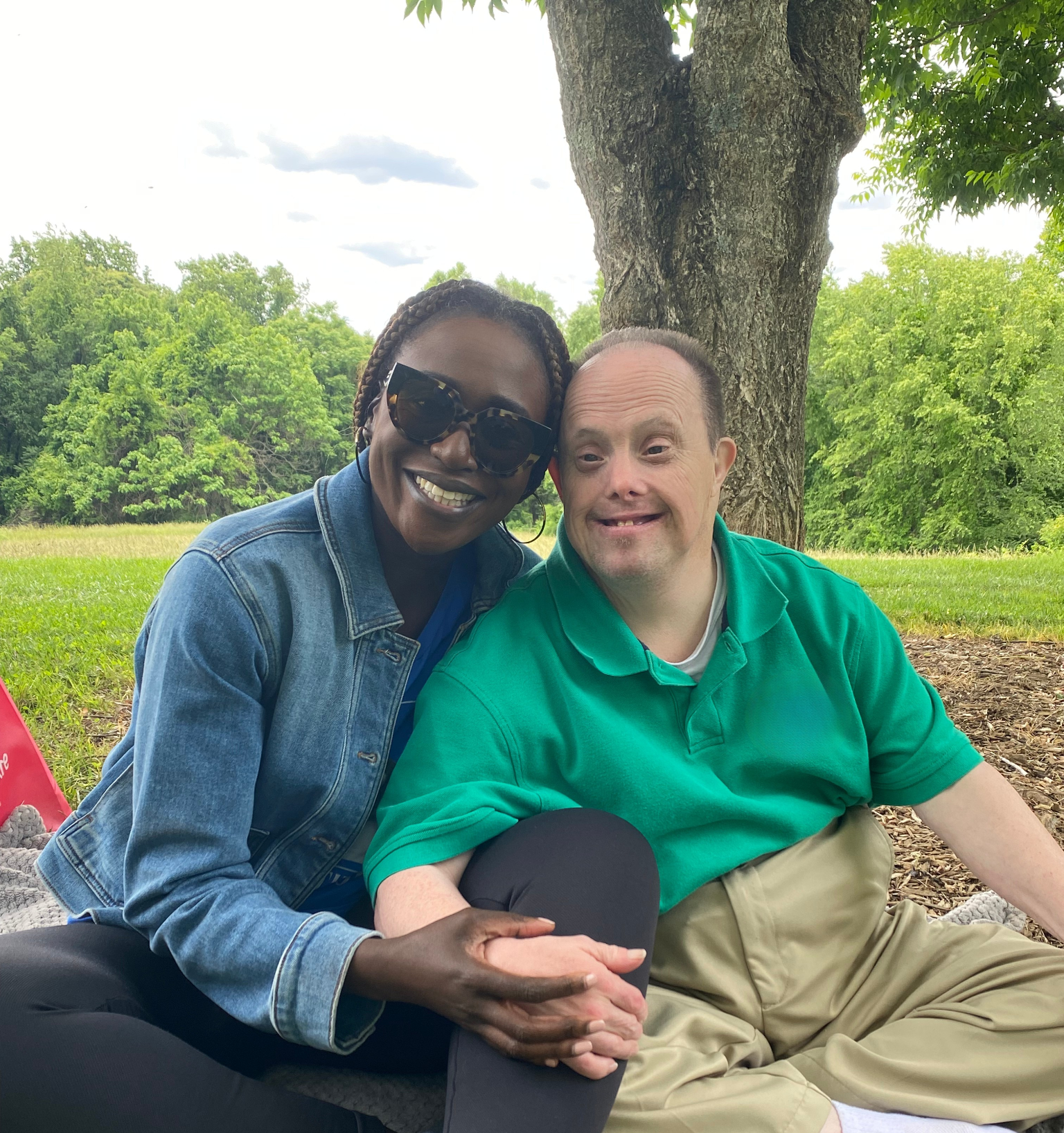 Joe and Martha in happier days at a picnic.